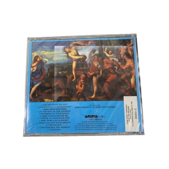 Crash Test Dummies God Shuffled His Feet CD NEW SEALED Arista 1993 - Picture 2 of 2